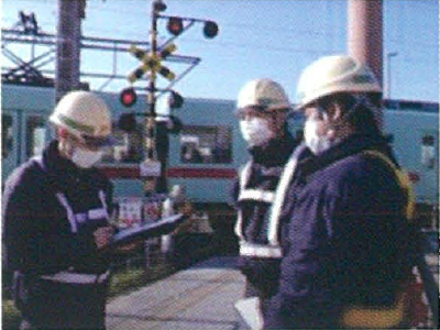 現場ミーティング風景